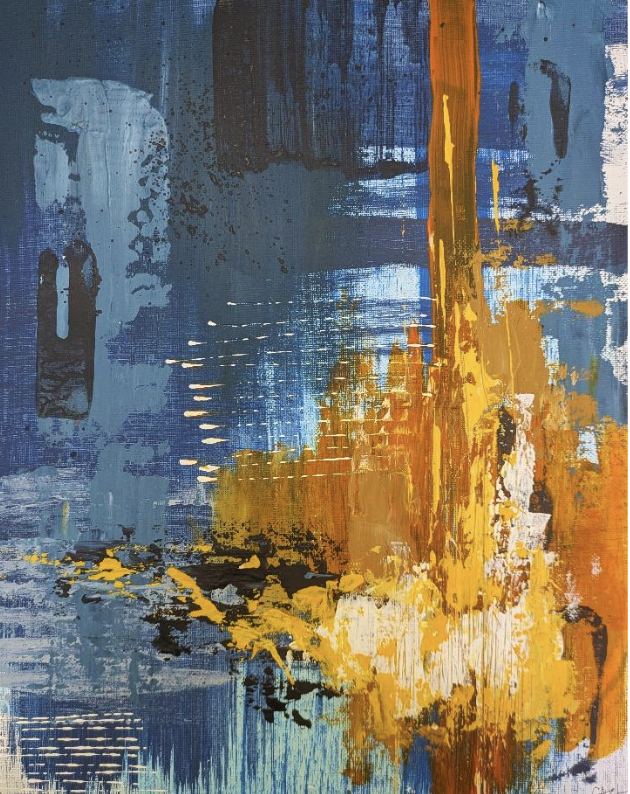 Emergence 004.3 Acrylic on paper Framed £250